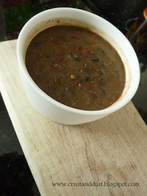 Zupa z czarnej fasoli